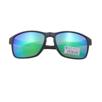 Name Brand Wholesale Retro Fashion Plastic Mirrored Unisex Sunglasses with Logo